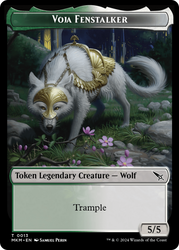 Thopter (0020) // Voja Fenstalker Double-Sided Token [Murders at Karlov Manor Tokens] Magic: The Gathering