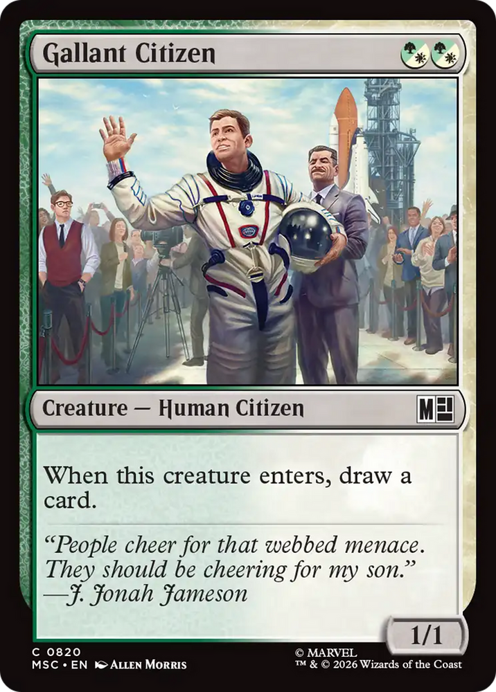 Gallant Citizen [Marvel Super Heroes Commander] Magic: The Gathering