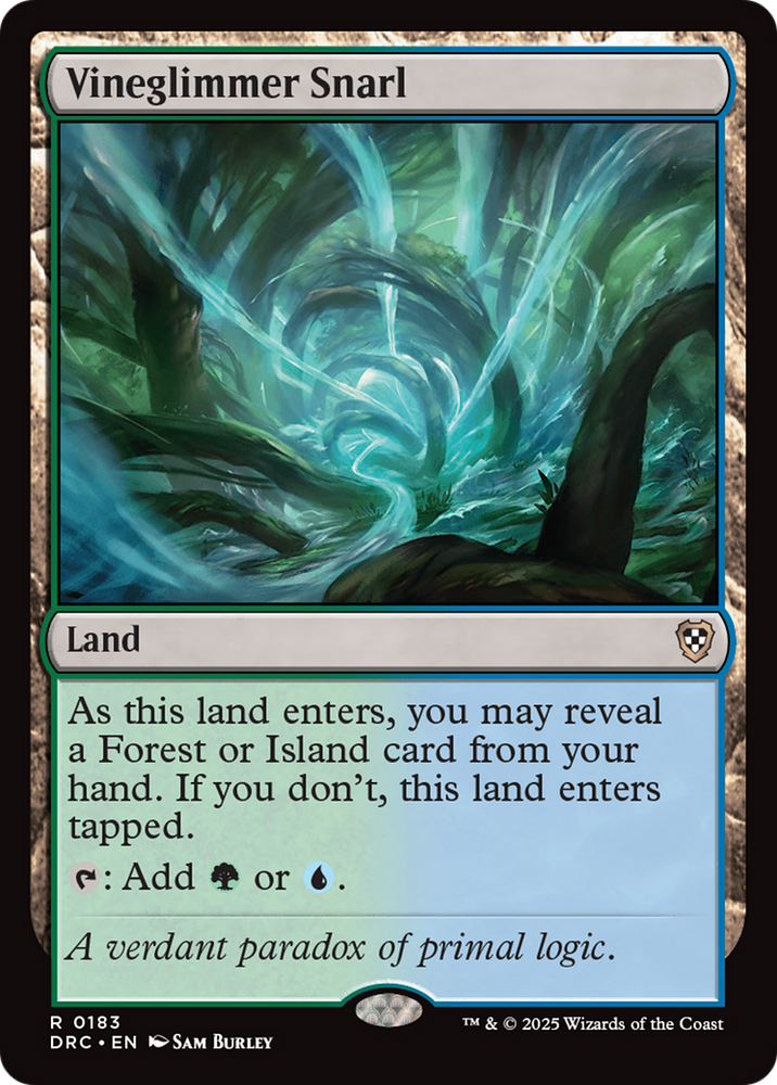 Vineglimmer Snarl [Aetherdrift Commander] Magic: The Gathering