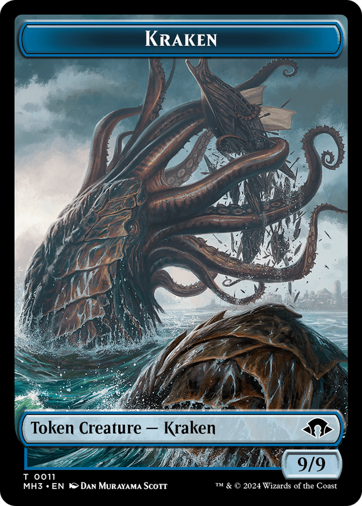 Servo // Kraken Double-Sided Token [Modern Horizons 3 Tokens] Magic: The Gathering