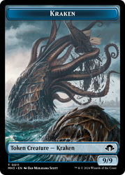 Eldrazi Spawn // Kraken Double-Sided Token [Modern Horizons 3 Tokens] Magic: The Gathering