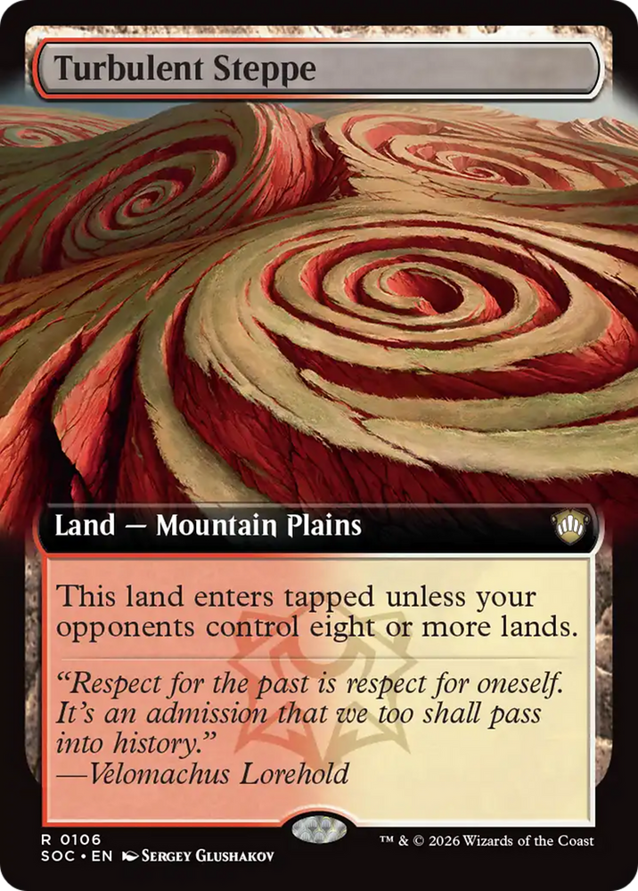 Turbulent Steppe (Extended Art) [Secrets of Strixhaven Commander] Magic: The Gathering