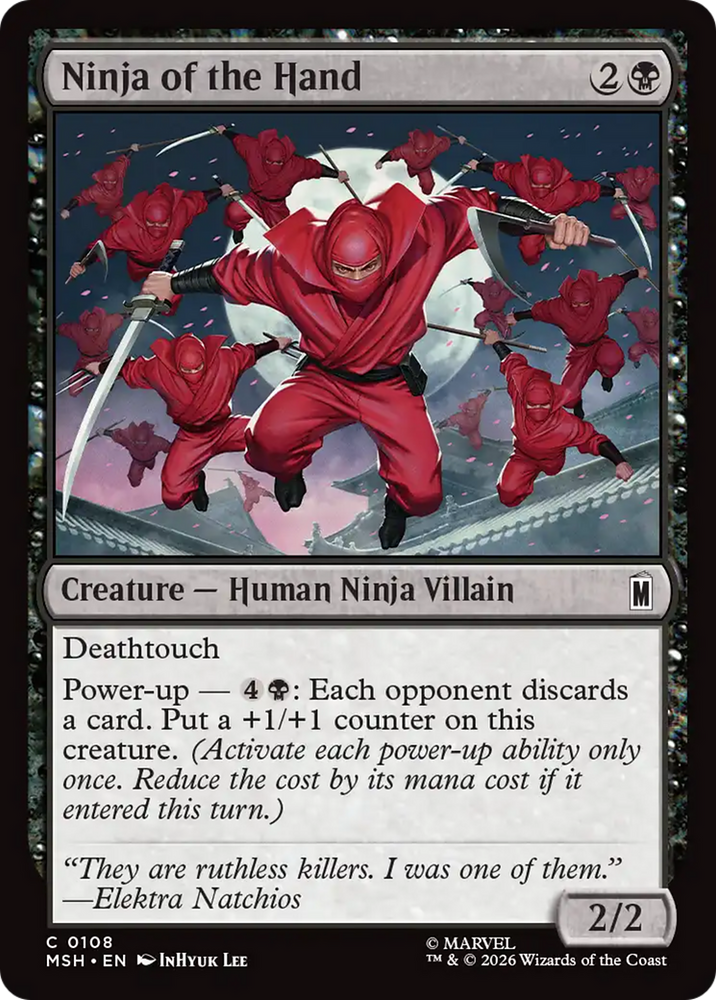 Ninja of the Hand [Marvel Super Heroes] Magic: The Gathering