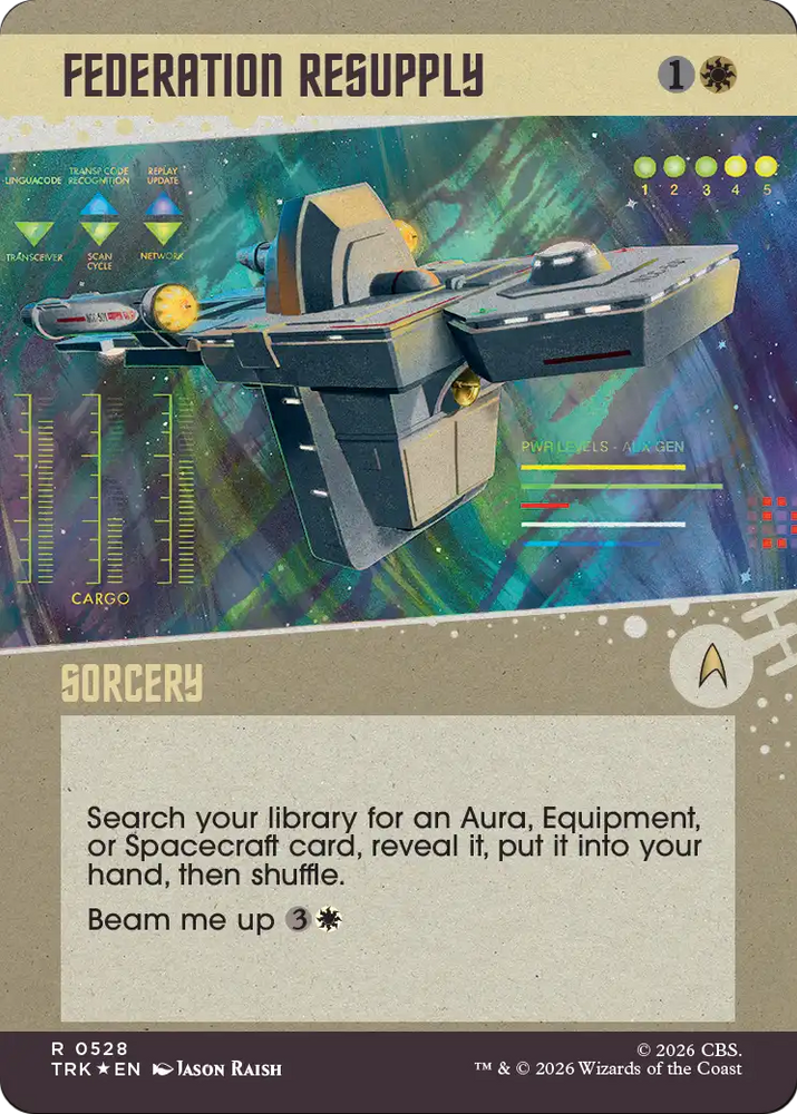 Federation Resupply (Showcase) (Surge Foil) [Star Trek] Magic: The Gathering