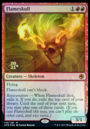 Flameskull [Dungeons & Dragons: Adventures in the Forgotten Realms Prerelease Promos] Magic: The Gathering