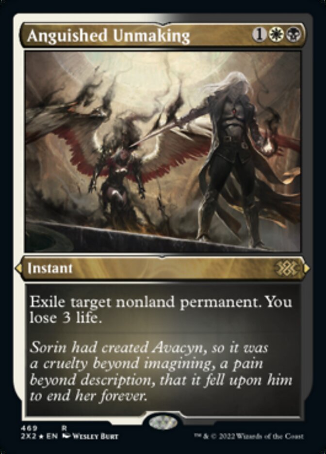 Anguished Unmaking (Foil Etched) [Double Masters 2022] Magic: The Gathering
