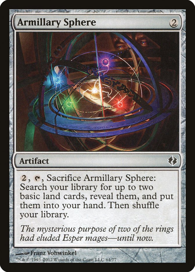 Armillary Sphere [Duel Decks: Venser vs. Koth] Magic: The Gathering