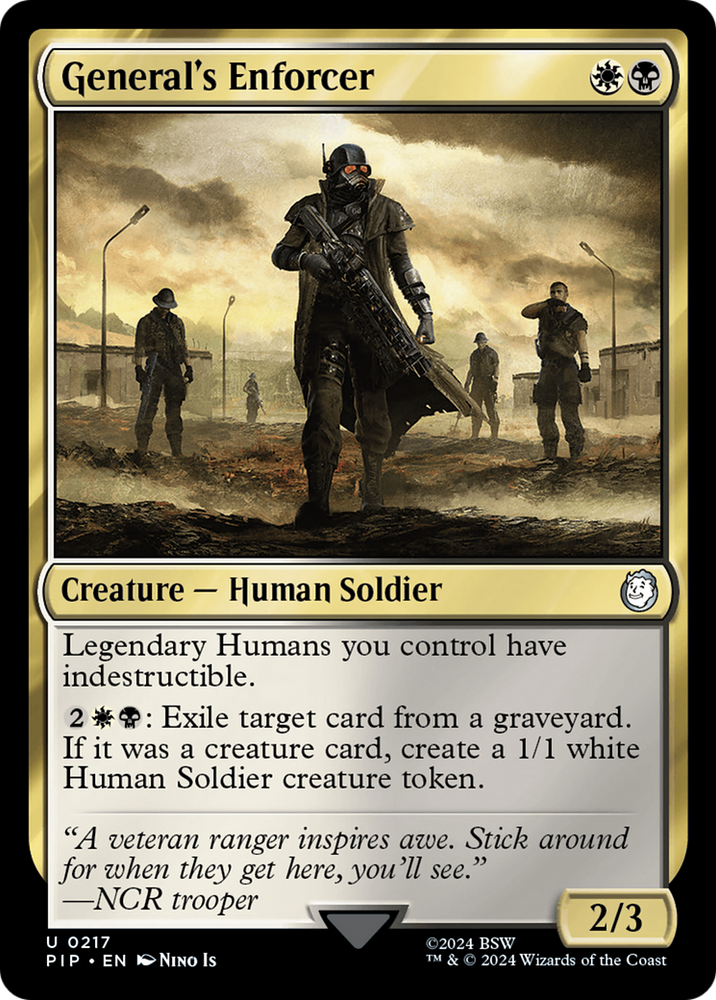 General's Enforcer [Fallout] Magic: The Gathering