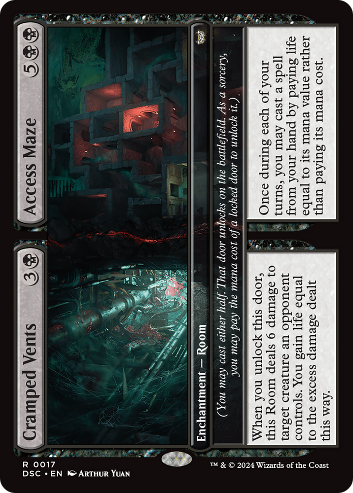 Cramped Vents // Access Maze [Duskmourn: House of Horror Commander] Magic: The Gathering