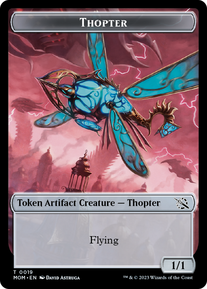 Elemental (9) // Thopter Double-Sided Token [March of the Machine Tokens] Magic: The Gathering
