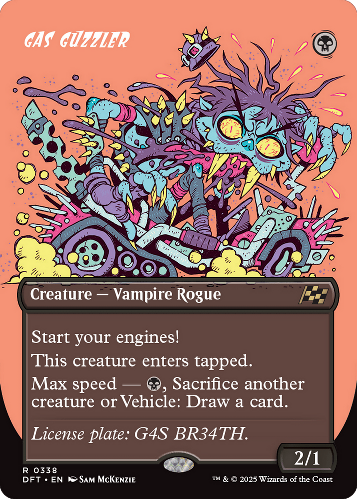 Gas Guzzler (Borderless) [Aetherdrift] Magic: The Gathering