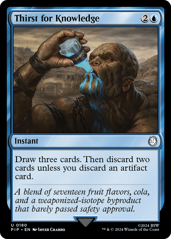 Thirst for Knowledge [Fallout] Magic: The Gathering