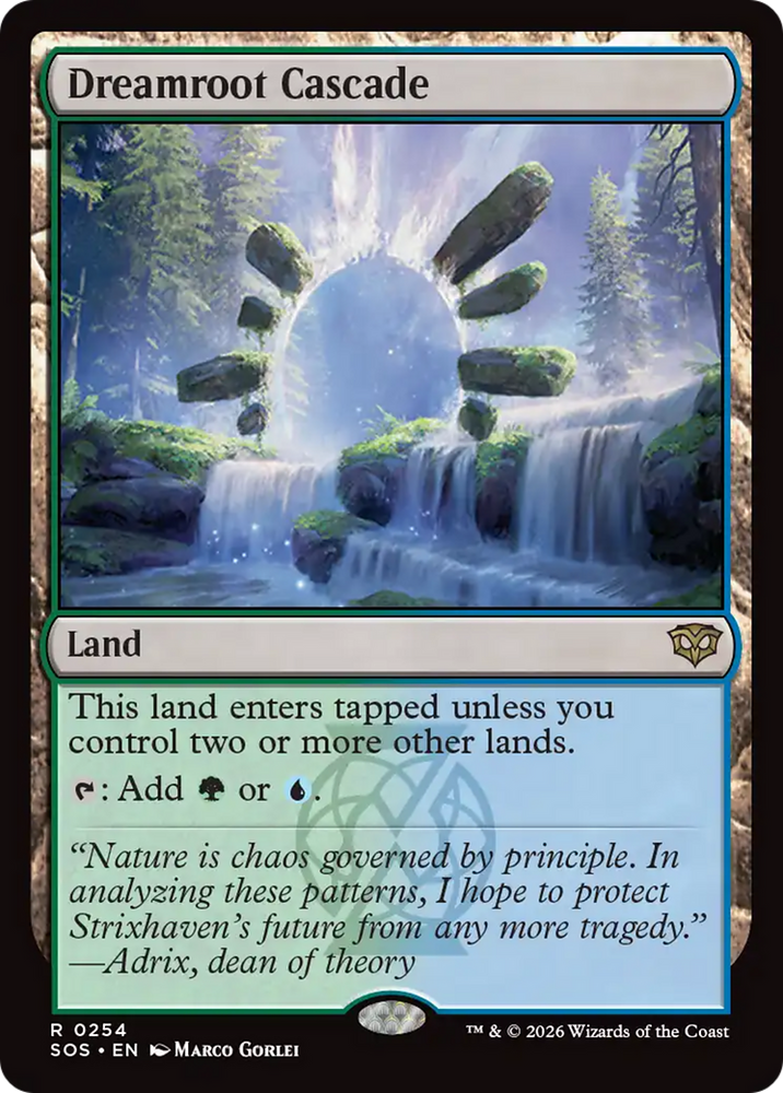 Dreamroot Cascade [Secrets of Strixhaven] Magic: The Gathering