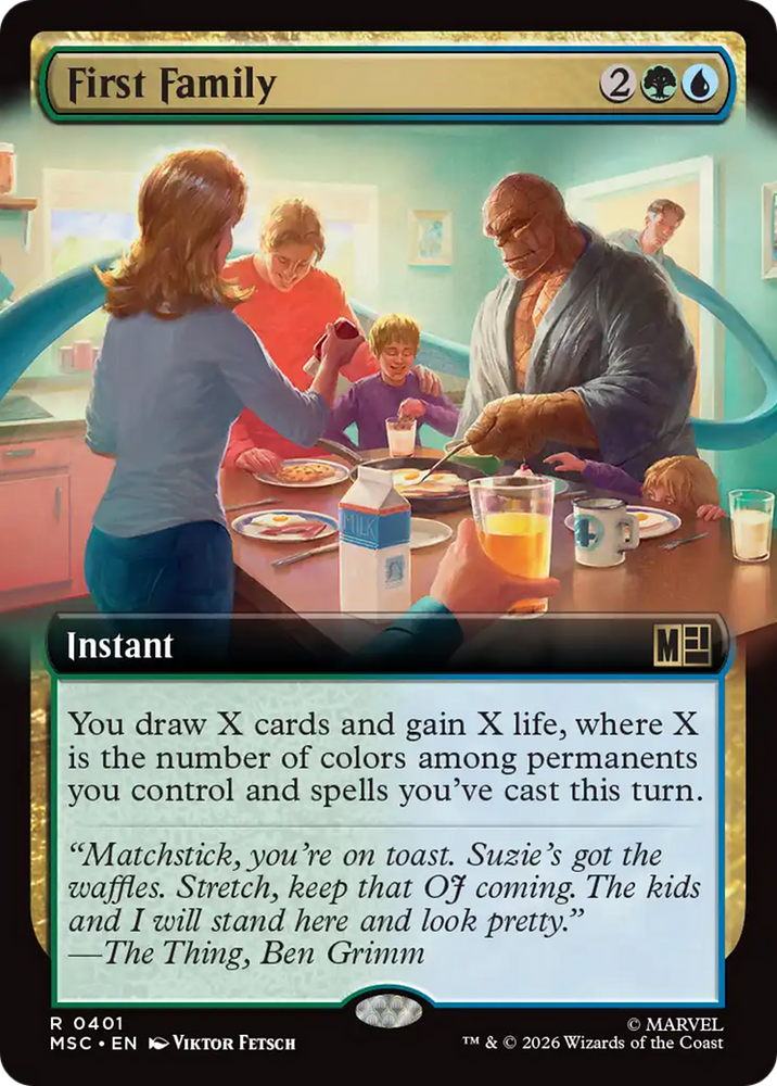 First Family (Extended Art) [Marvel Super Heroes Commander] Magic: The Gathering