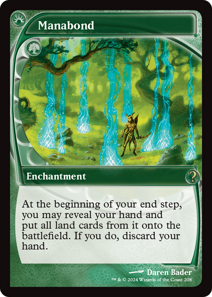 Manabond (Future Sight) [Mystery Booster 2] Magic: The Gathering