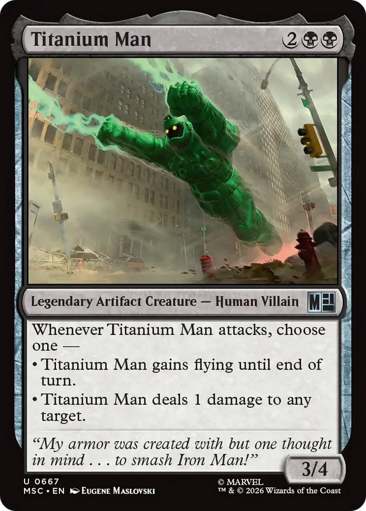 Titanium Man [Marvel Super Heroes Commander] Magic: The Gathering