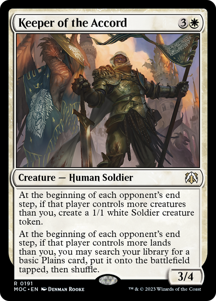 Keeper of the Accord [March of the Machine Commander] Magic: The Gathering