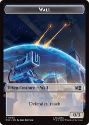 Wall (003) // Merfolk (006) Double-Sided Token [Marvel Super Heroes Commander Tokens] Magic: The Gathering