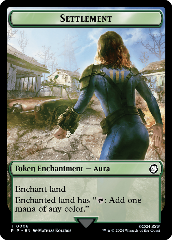 Settlement // Food (013) Double-Sided Token [Fallout Tokens] Magic: The Gathering
