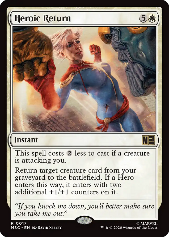 Heroic Return [Marvel Super Heroes Commander] Magic: The Gathering
