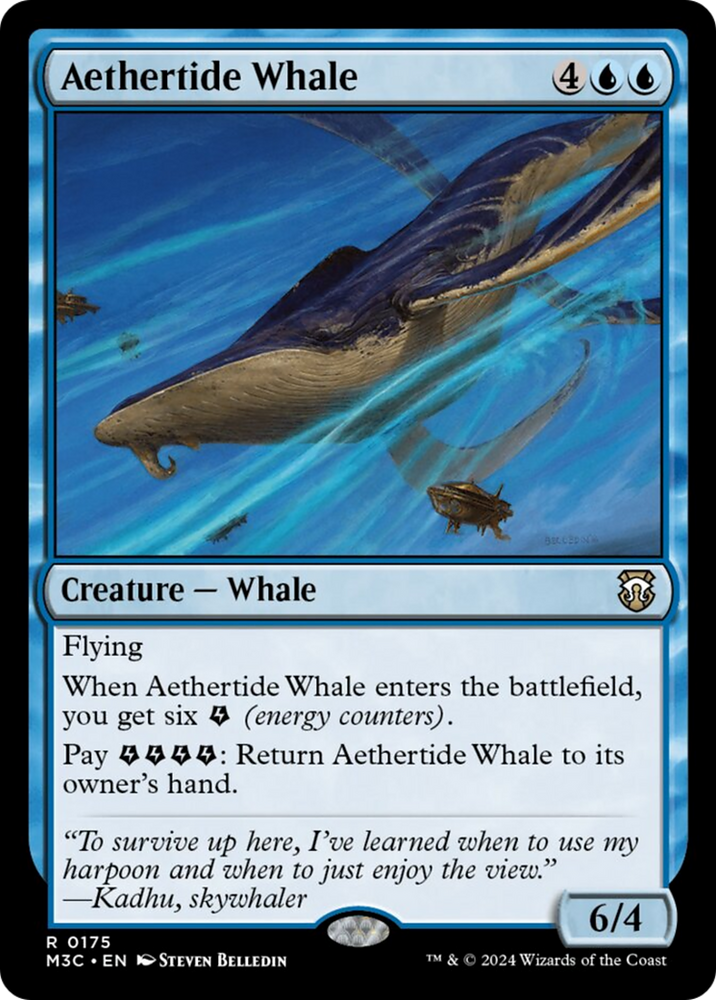 Aethertide Whale [Modern Horizons 3 Commander] Magic: The Gathering