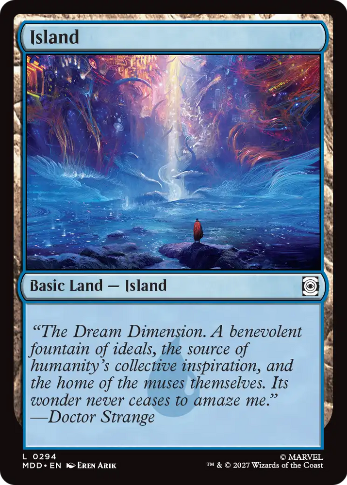 Island (0294) [Marvel: Darkhold Destiny] Magic: The Gathering