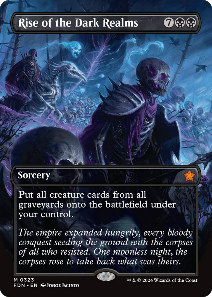 Rise of the Dark Realms (Borderless) [Foundations] Magic: The Gathering