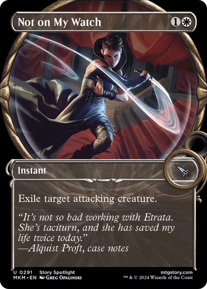 Not on my Watch (Showcase) [Murders at Karlov Manor] Magic: The Gathering