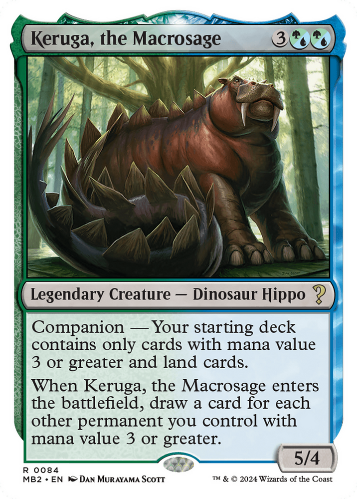 Keruga, the Macrosage (White Border) [Mystery Booster 2] Magic: The Gathering