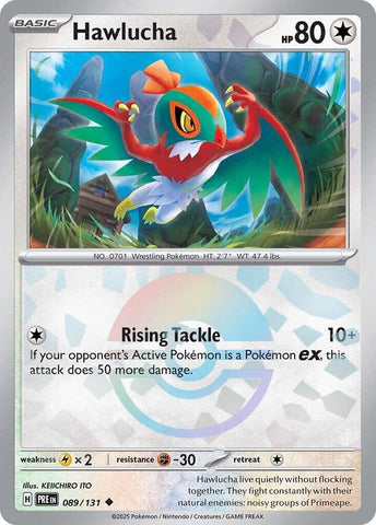 Hawlucha (089/131) (Poke Ball Pattern) [Scarlet & Violet: Prismatic Evolutions] Pokémon