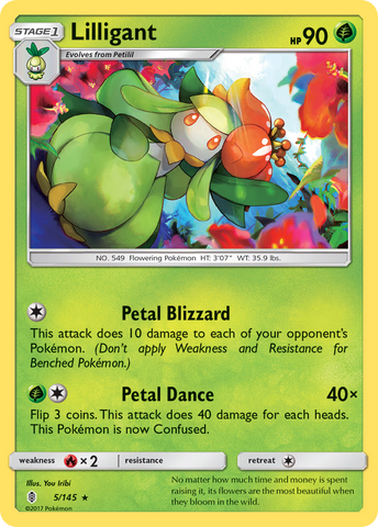 Lilligant (5/145) [Sun & Moon: Guardians Rising] Pokémon