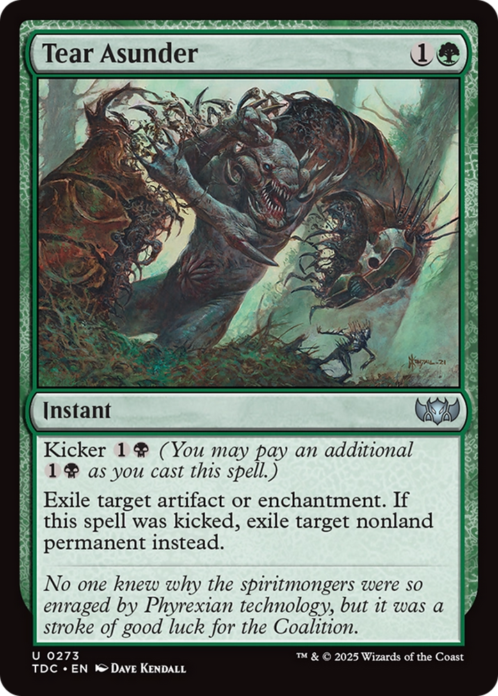 Tear Asunder [Tarkir: Dragonstorm Commander] Magic: The Gathering