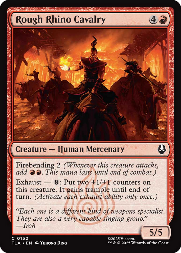 Rough Rhino Cavalry [Avatar: The Last Airbender] Magic: The Gathering
