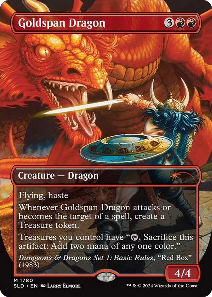 Goldspan Dragon (Rainbow Foil) [Secret Lair Drop Series] Magic: The Gathering