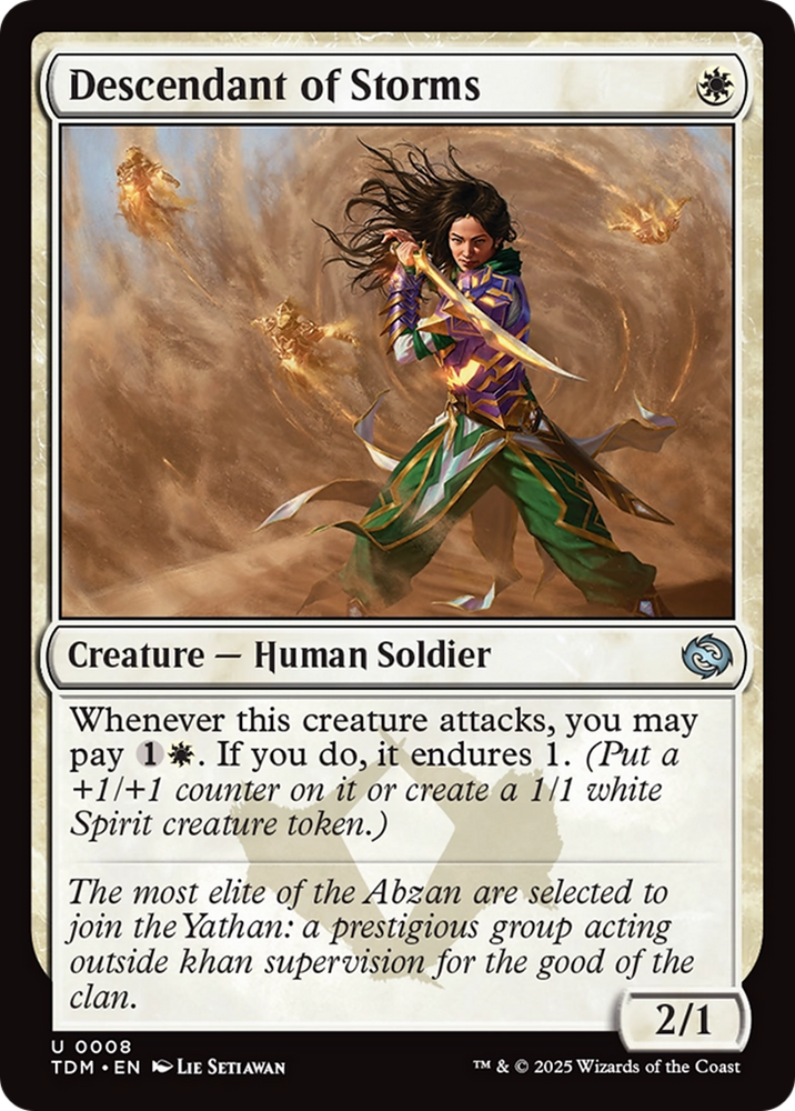 Descendant of Storms [Tarkir: Dragonstorm] Magic: The Gathering