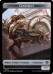 Eldrazi Spawn // Construct (0042) Double-Sided Token [Commander Masters Tokens] Magic: The Gathering