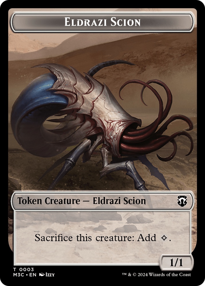 Eldrazi Scion // Eldrazi Spawn Double-Sided Token [Modern Horizons 3 Commander Tokens] Magic: The Gathering
