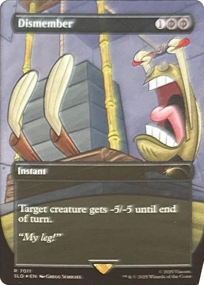 Dismember (7011) (Rainbow Foil) [Secret Lair Drop Series] Magic: The Gathering