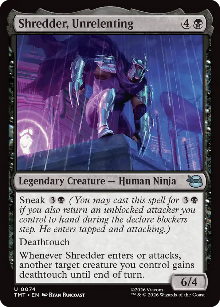 Shredder, Unrelenting [Teenage Mutant Ninja Turtles] Magic: The Gathering