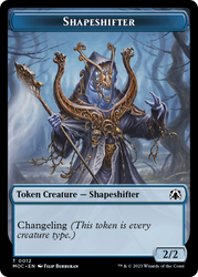 Blood // Shapeshifter Double-Sided Token [March of the Machine Commander Tokens] Magic: The Gathering