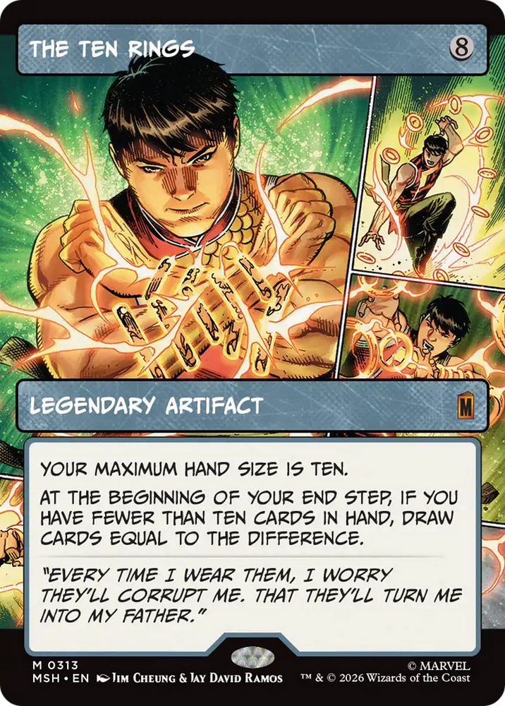 The Ten Rings (Borderless) [Marvel Super Heroes] Magic: The Gathering