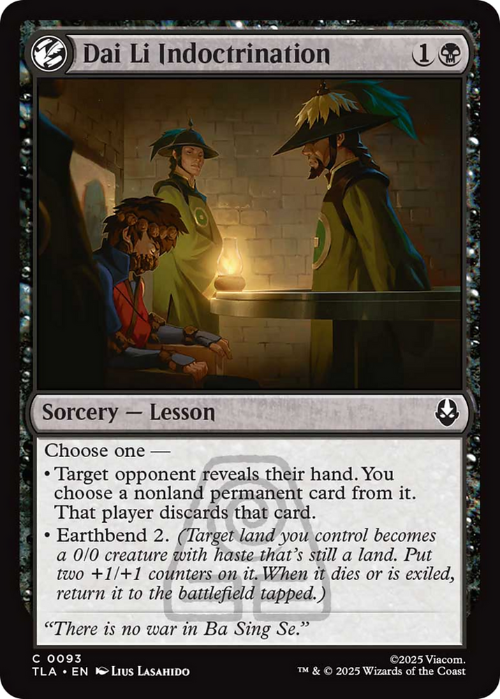 Dai Li Indoctrination [Avatar: The Last Airbender] Magic: The Gathering