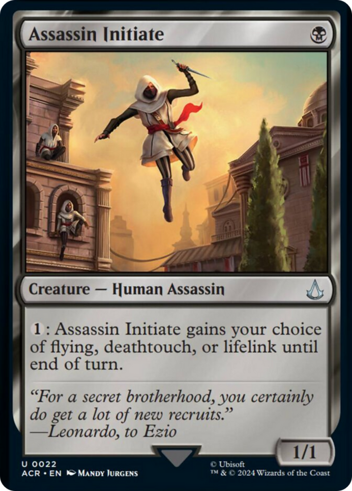 Assassin Initiate [Assassin's Creed] Magic: The Gathering