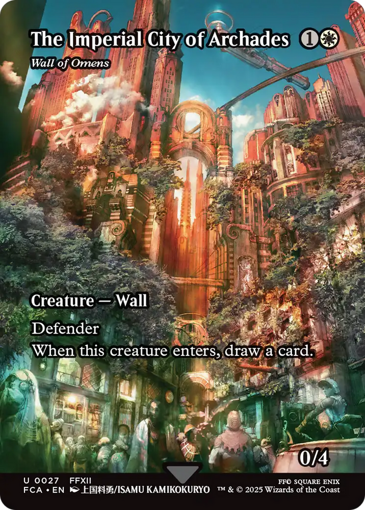 The Imperial City of Archades - Wall of Omens (Showcase) [FINAL FANTASY : Through the Ages] Magic: The Gathering