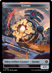 Treasure // Gnome Double-Sided Token [Outlaws of Thunder Junction Tokens] Magic: The Gathering