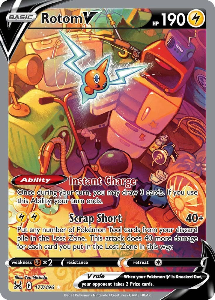 Rotom V (177/196) [Sword & Shield: Lost Origin] Pokémon