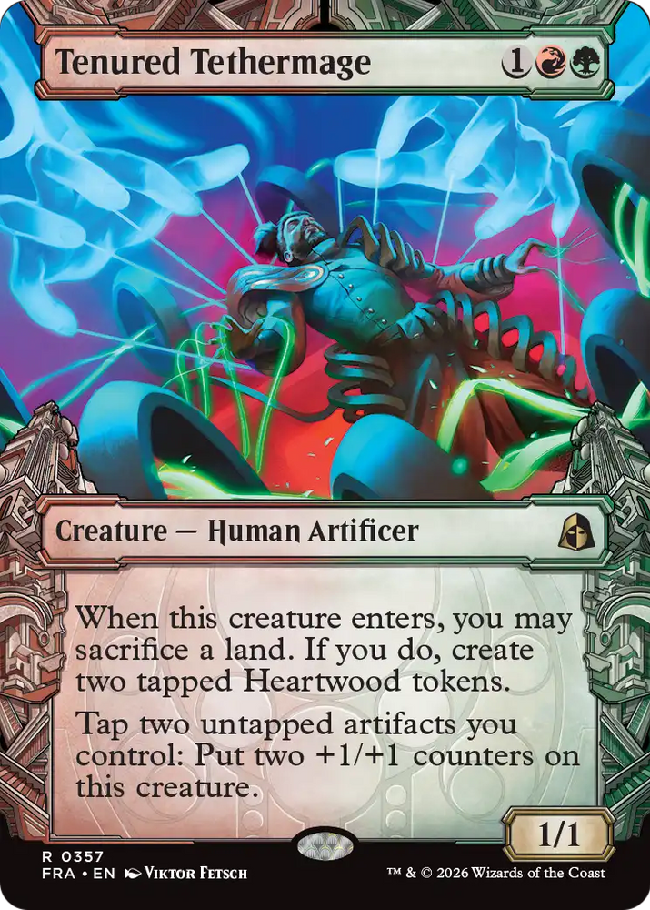 Tenured Tethermage (Showcase) [Reality Fracture] Magic: The Gathering