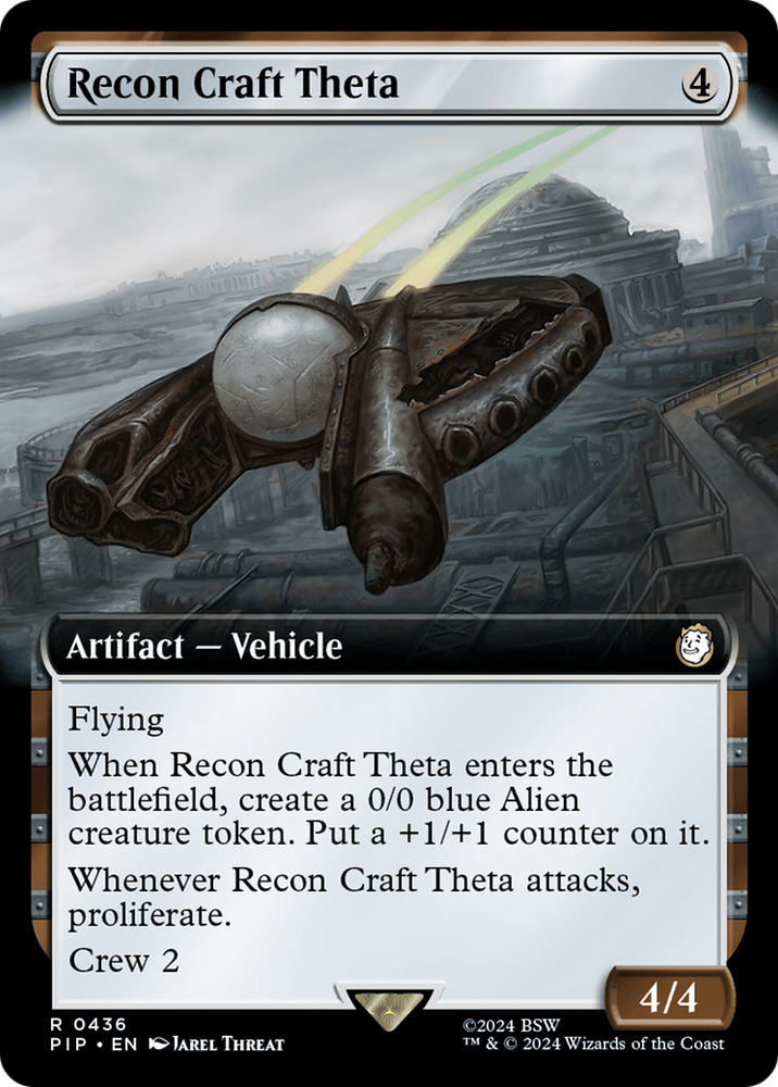 Recon Craft Theta (Extended Art) [Fallout] Magic: The Gathering