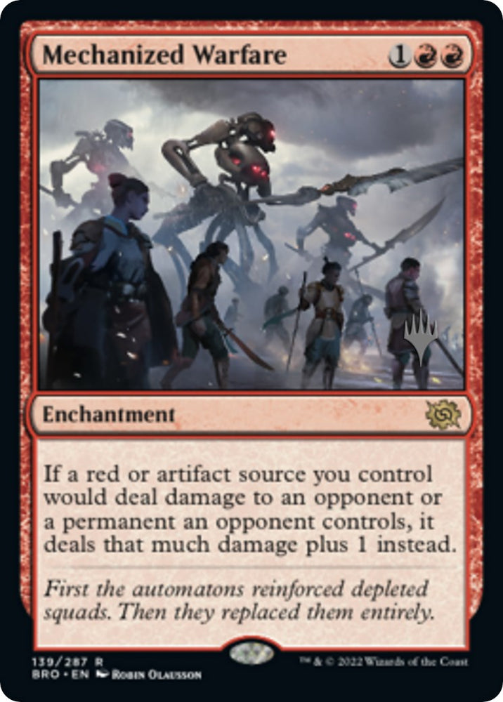Mechanized Warfare (Promo Pack) [The Brothers' War Promos] Magic: The Gathering