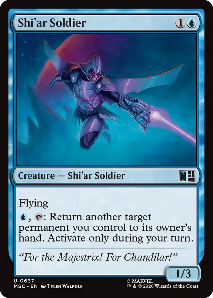 Shi'ar Soldier [Marvel Super Heroes Commander] Magic: The Gathering